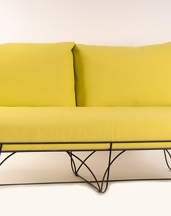 Sofa ogrodowa tarasowa Fibonacci żółta, Wzorek Systems