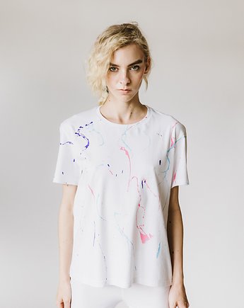 T-shirt Painting White, Paula Łukasiewicz