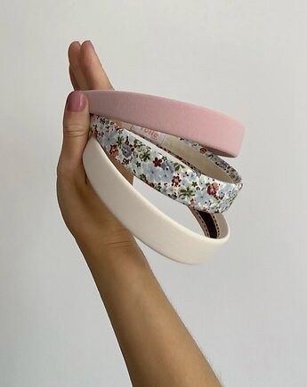 Płaska opaska do włosów w kwiatki Adele, Volie Line