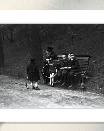 Fotografia z passe-partout; Żyd z dziećmi, Galeria LueLue