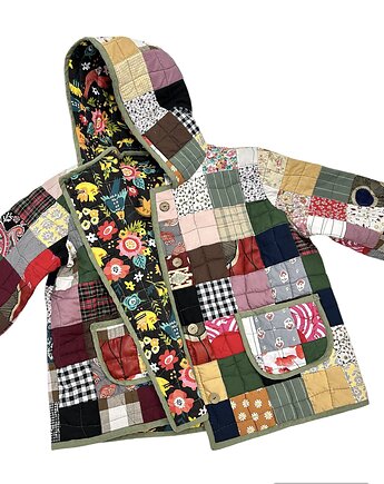 Kurtka patchworkowa damska z kapturem, Dom Artystyczny