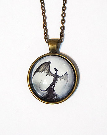 Medalion - Smok cienia - prosty, brąz, yenoo