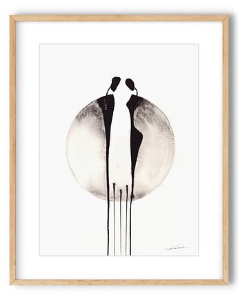 Grafika 30x40cm wykonana ręcznie, MiniMalArt