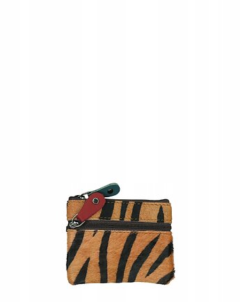 Saszetka skórzana bilonówka skóra naturalna na klucze bilon poręczna OLIVKA, Olivka Warsaw