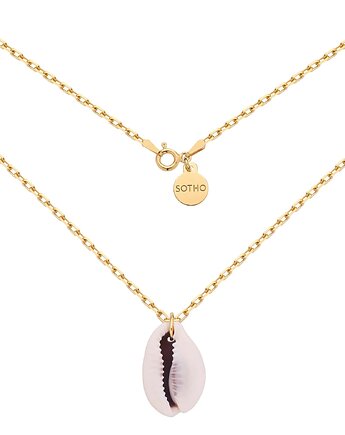 Złoty masywny łańcuszek z muszelką, SOTHO