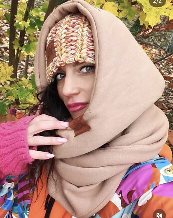 Czapka Surferska musztardowa, ŁAP NAS