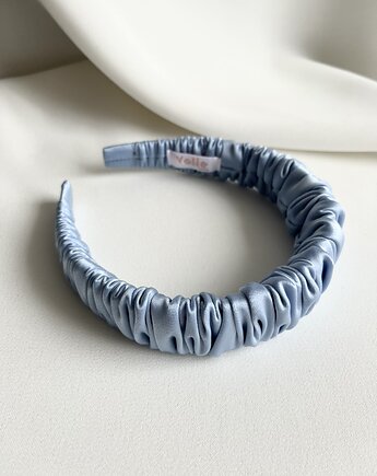 Błękitna marszczona opaska do włosów Tamara, Volie Line