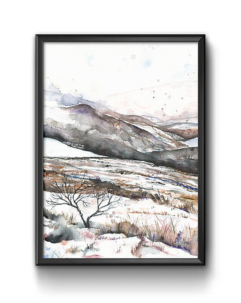 Bieszczady, 30x40 cm, JUST ILUST Justyna Małczak
