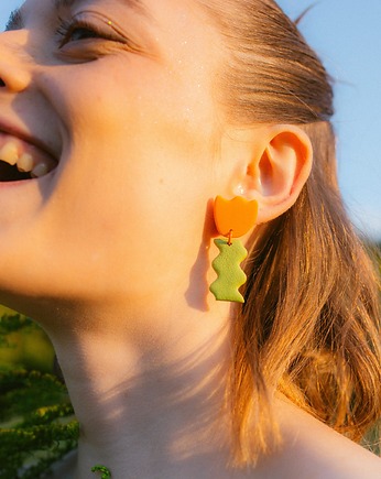 Kolczyki tulipanki pomarańczowe, Strabirabi