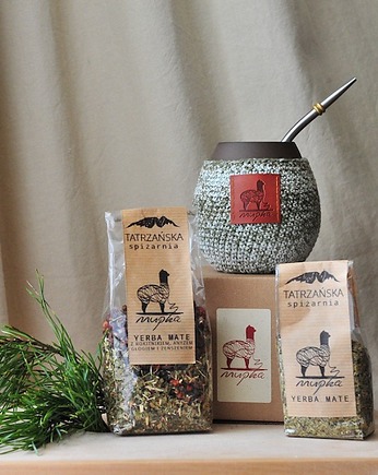 Matero, kubek. Zestaw z bombillą i yerba mate., Mupka