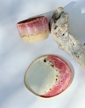 Zestaw doppio: czarka ze spodkiem, JD loves CERAMICS