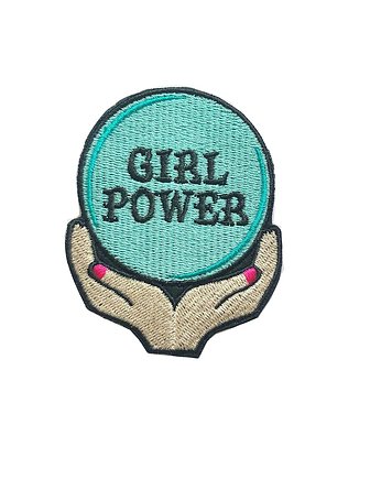 Naszywka Girl Power kryształowa kula, HafnaHaft