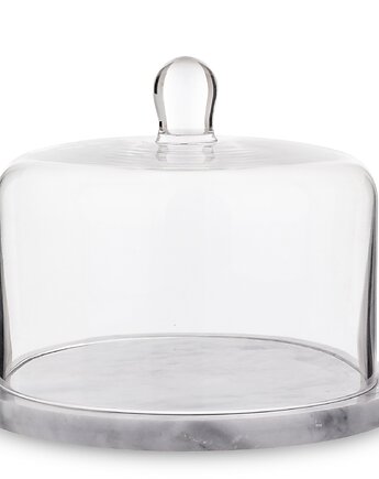 Patera marmur ze szklaną pokrywą 17x22 cm, MIA home