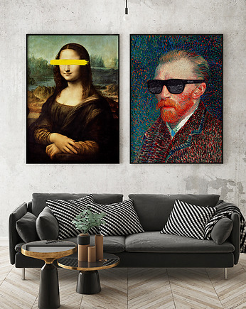 Zestaw plakatów Sztuka - Mona Lisa i Vincent, HOG STUDIO