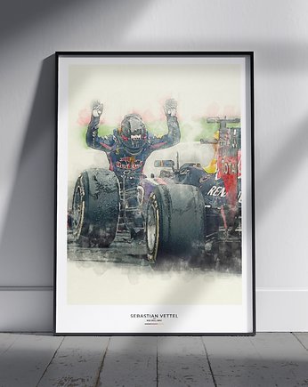 Plakat Tory wyścigowe - Sebastian Vettel, OKAZJE - Prezenty pod Choinkę