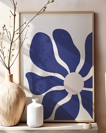 Plakat boho Kwiat na ścianę Minimalistyczny Plakat nowoczesny do salonu, Kalibri Arts