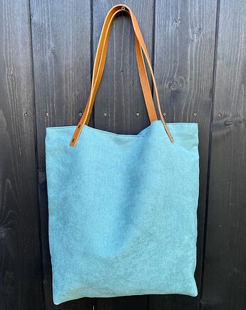 Torba tote XXL - szałwia, PRACOWNIA 166