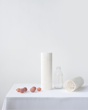 Wysoki wazon 71V01.300.WHITE z dnem / zero waste / minimalizm, 71rzeczy