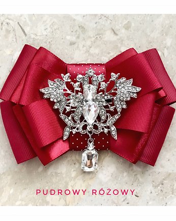 Brosza z Ogromnym koronkowym kamieniem, Pudrowy Różowy