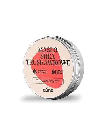 Masło shea truskawkowe 60 ml z olejem truskawkowym i wit. E, Auna