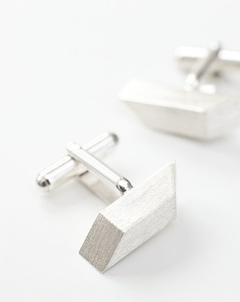 spinki do mankietów srebrne giga-mikrony, Daria Siwiak Jewellery