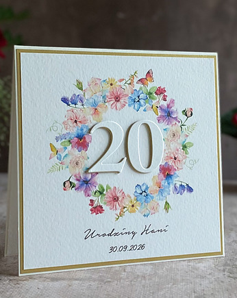 Kartka urodzinowa z kopertą prezentową, BH 35, Anna Art and Crafts