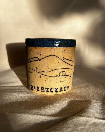 Czarka ceramiczna Bieszczady, szkliwiona_art