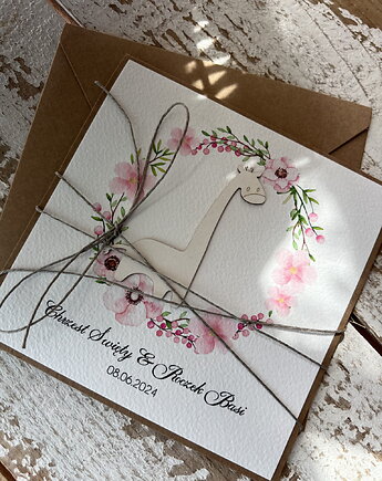 Kartka na chrzest i roczek jednocześnie z personalizacją, sorte