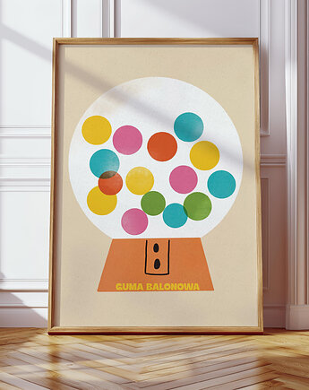 Plakat Guma balonowa, MUKI design
