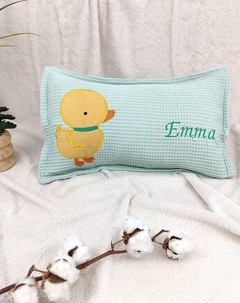 Personalizowany prezent dla dziecka - imienna poduszka z kaczuszką, Enitka Sweet Baby Room