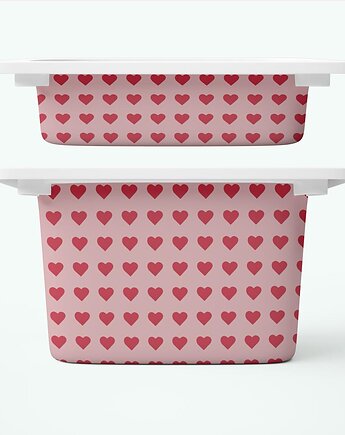 Serduszka  - naklejki na pojemniki na zabawki, ALE Pomysl