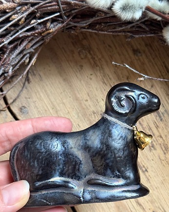 Baranek wielkanocny czarno-złoty be2., Joanna Serafin design