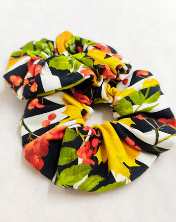 Gumka scrunchie w jesienny wzór, beautifulthings