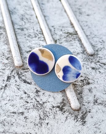 Kolczyki ceramiczne Włocławek, biżuteria z talerzy