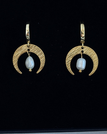 Kolczyki Księżyc Perły, Chmolowska Jewellery