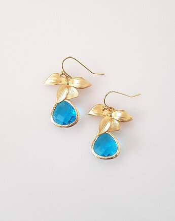 Kolczyki pozłacane Capri Blue, Mitsu