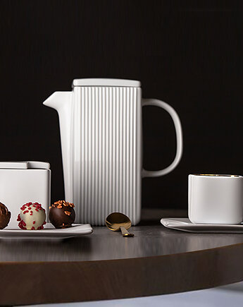 System zestaw do kawy / biała porcelana, Modus Design