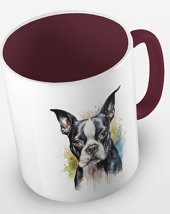 Kolorowy kubek "Boston terrier" - mix kolorów, Fotobloki and decor