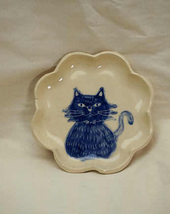 OUTLET ceramiczny talerz z kotem, Lvvia ceramics