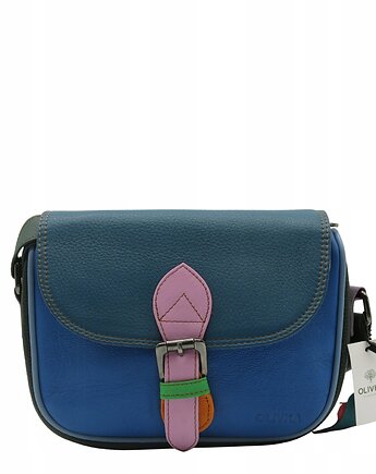 Listonoszka torebka damska skóra naturalna kolorowa oryginalna OLIVKA, Olivka Warsaw