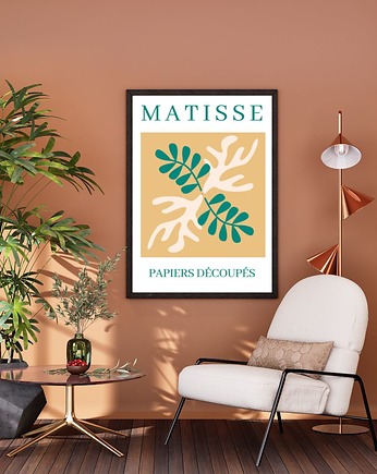 Plakat Henri Matisse, Ilustracja botaniczna, Kolorowa grafika do salonu, PezzoArt