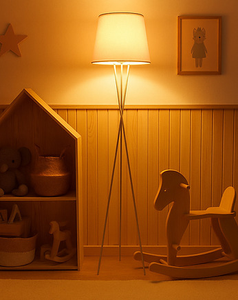 Dziecięca lampa stojąca do czytania na trójnogu TOKIO