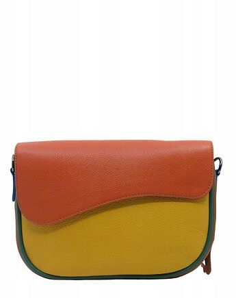 Torebka damska listonoszka skóra naturalna kolorowa stylowa pojemna OLIVKA, Olivka Warsaw