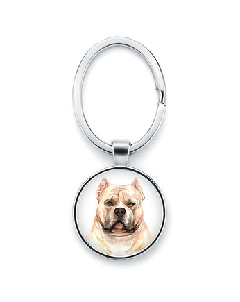 Brelok z grafiką AMERICAN BULLY rasowy pies, laluv