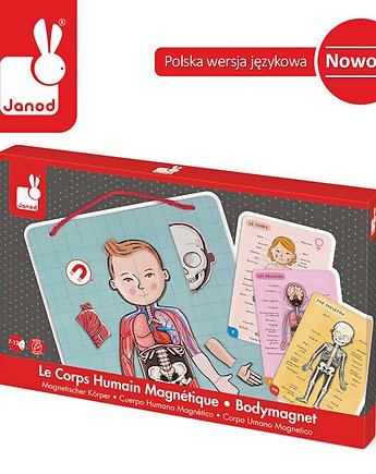 Magnetyczna układanka Ciało człowieka 3+ Janod, ZUZU TOYS