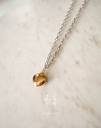 Łańcuszek z sercem srebrno złoty, Maybe Jwlr
