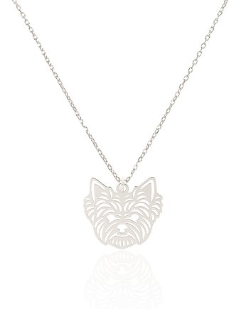 Naszyjnik srebrny z psem Yorkshire Terrier, LUO