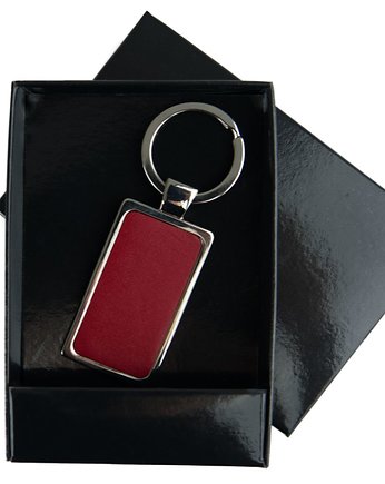 Elegancki brelok do kluczy - Stefania Czerwony, w pudełku, ZGS Stefania