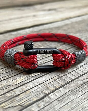 Bransoletka szekla męska paracord  Argento, Argento akcesoria