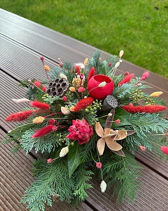 Wiązanka nagrobna świąteczna kompozycja, Łąka